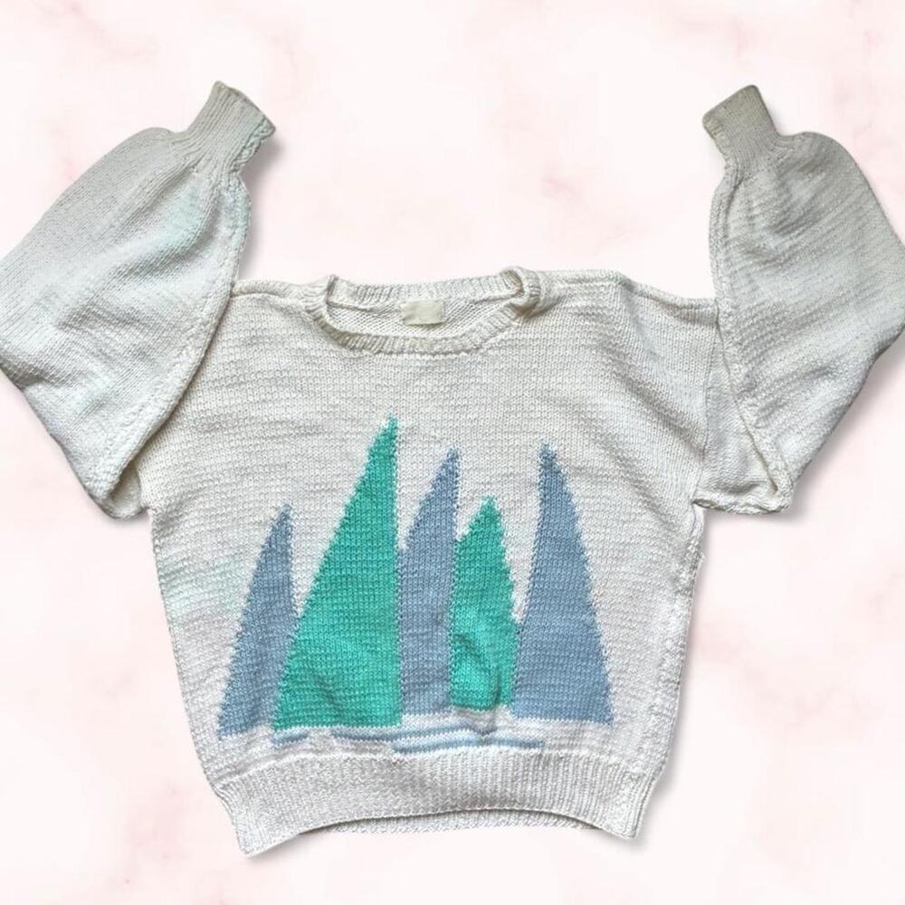 Vintage sailboat sweater